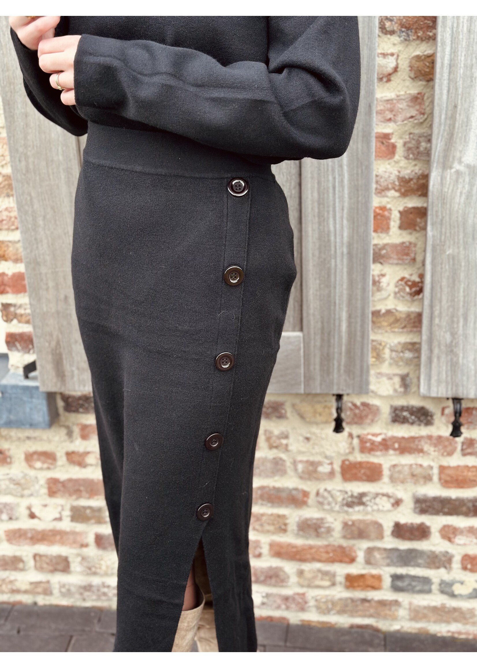 Rosita set sweater + skirt black One Size