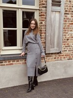 Rosita set sweater + skirt grey One Size