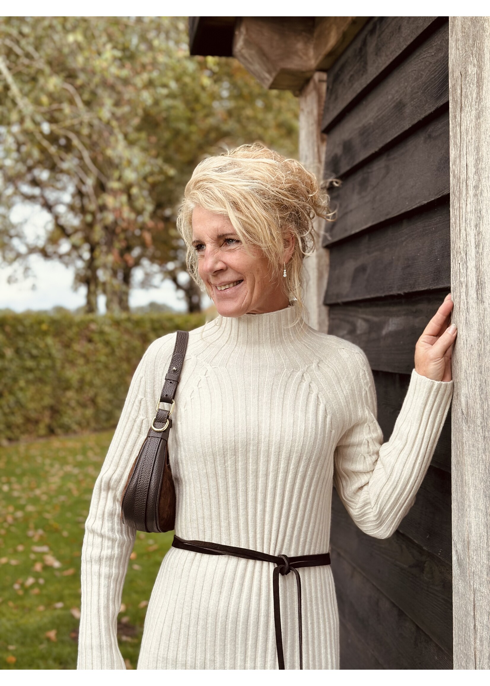 Margaret knitted dress beige