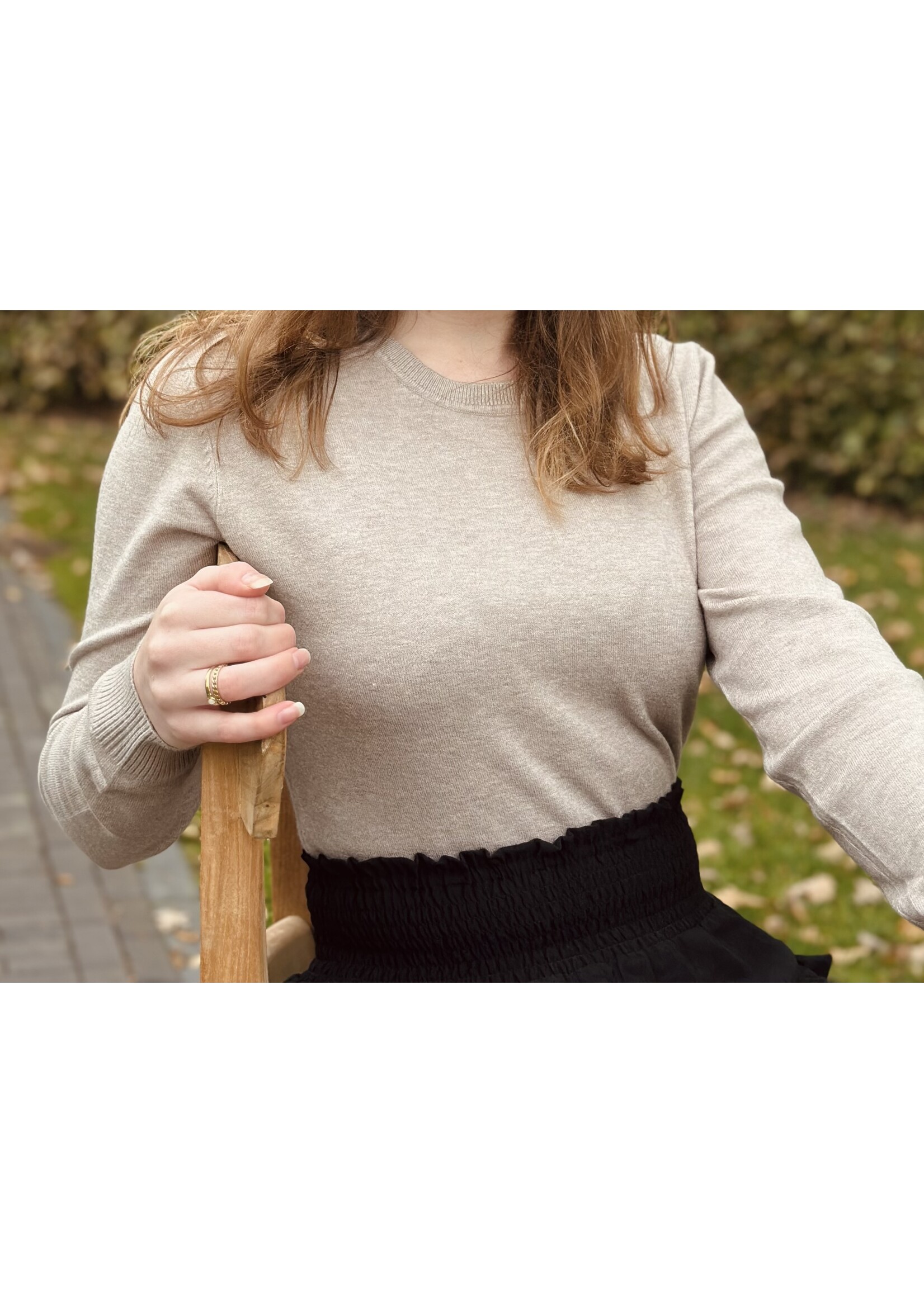 Hiske sweater taupe