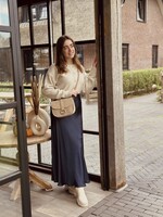 Lucie skirt satin dark blue One Size