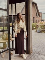 Lucie skirt satin dark bordeaux red One Size