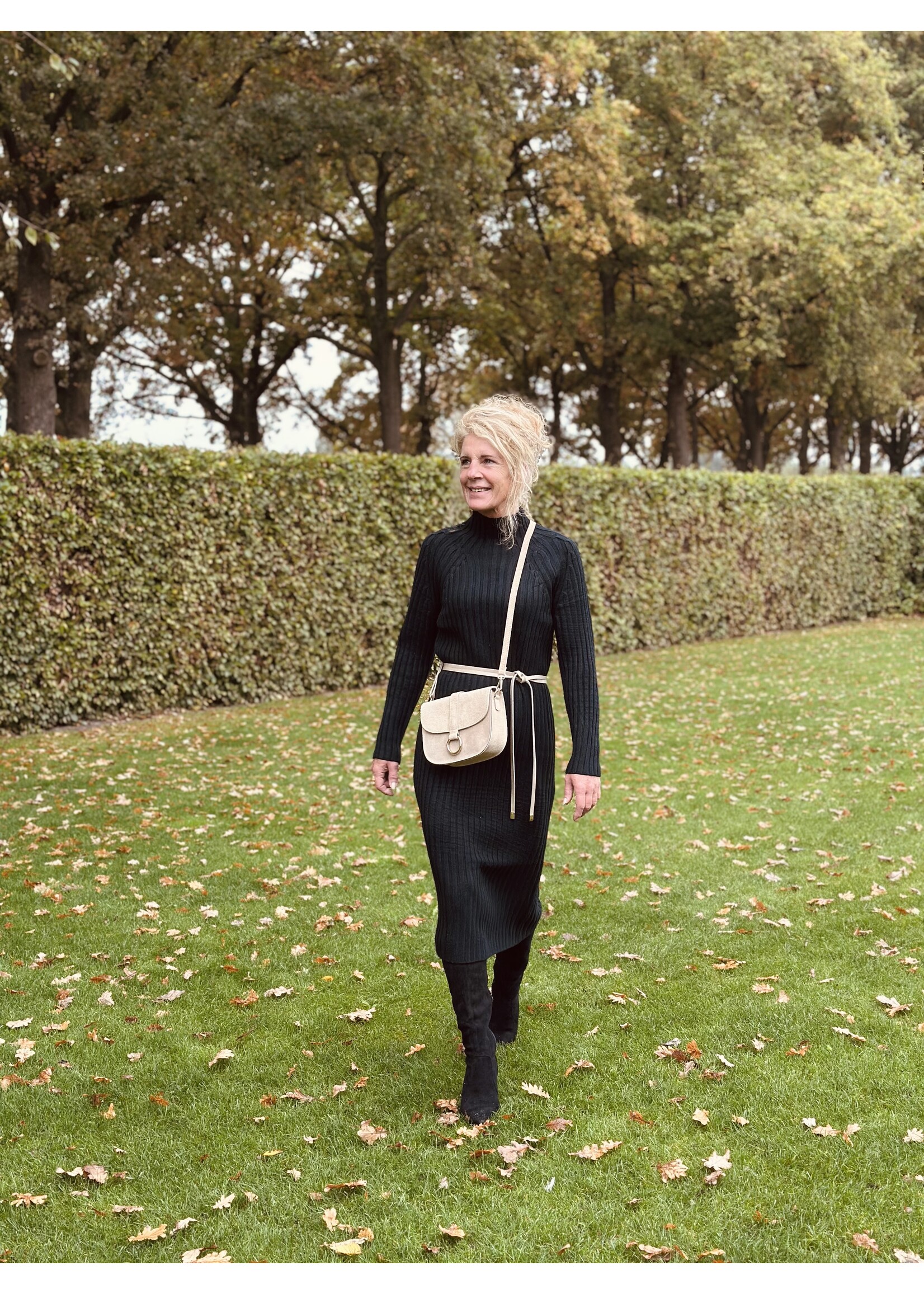 Margaret knitted dress black