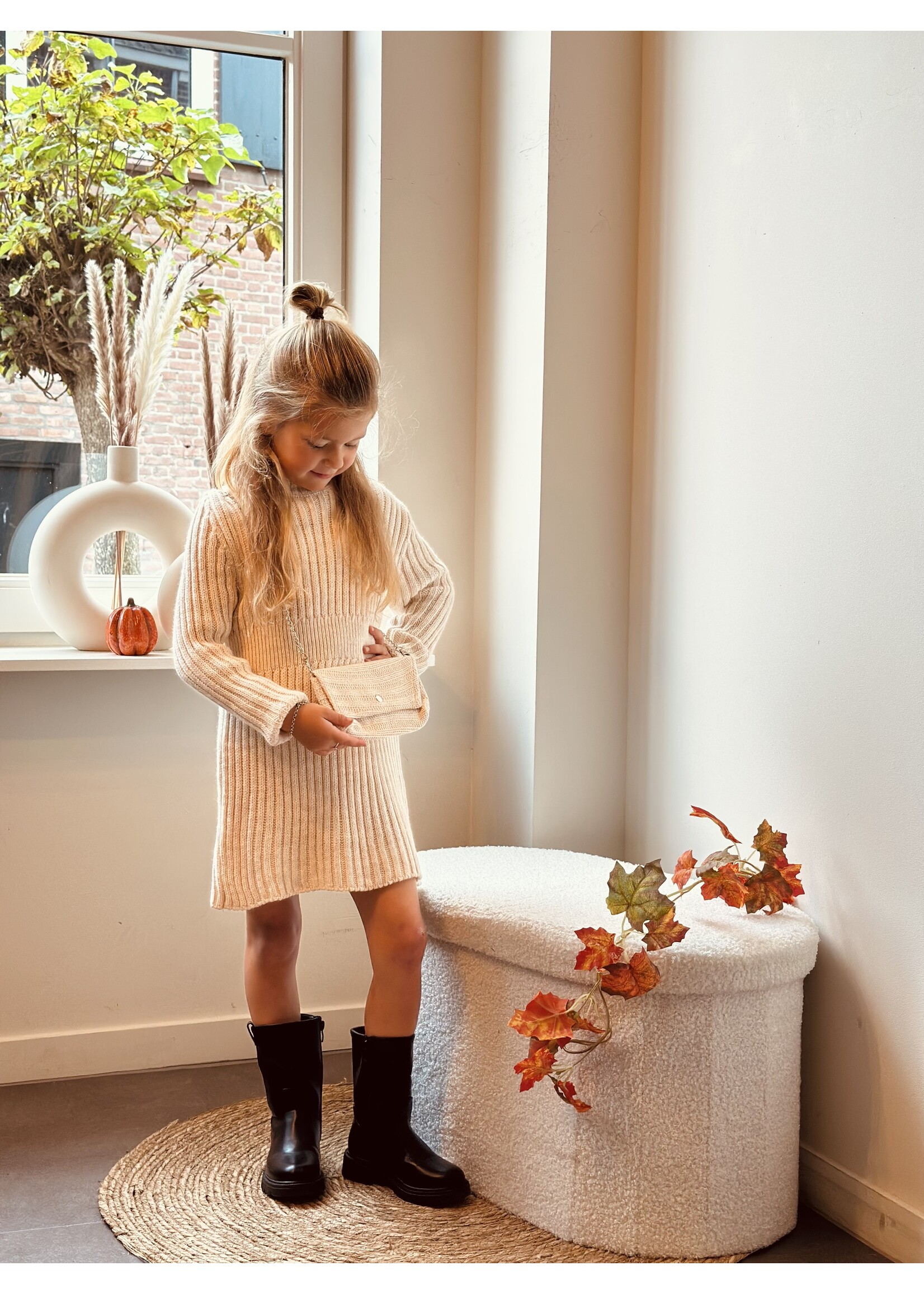 Anneloes dress knitted beige