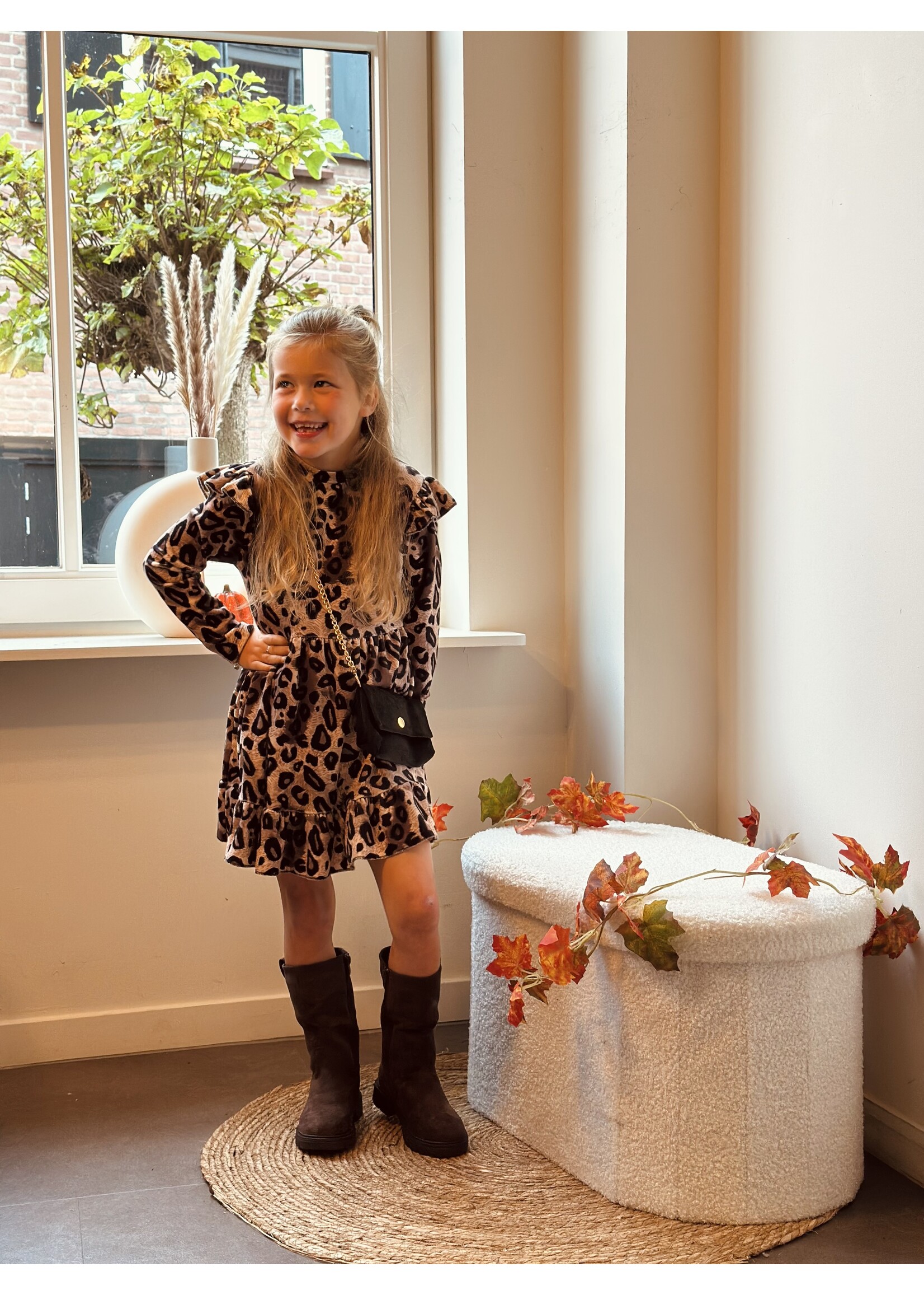 Ylona dress panter print