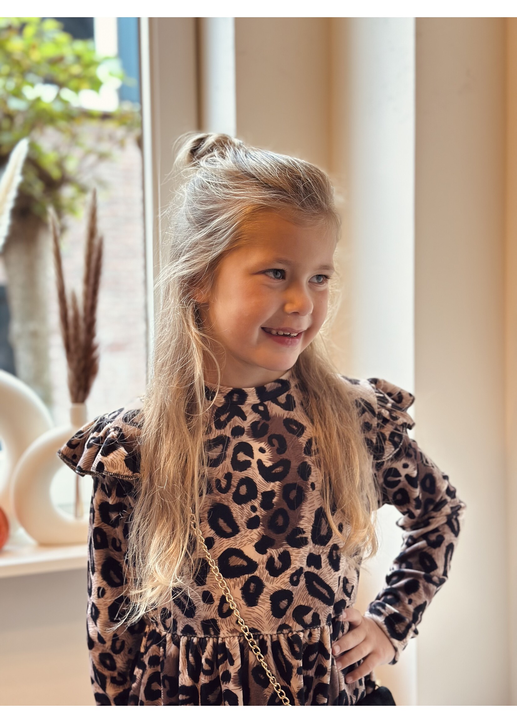 Ylona dress panter print