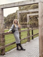 Alice set sweater + skirt grey One Size