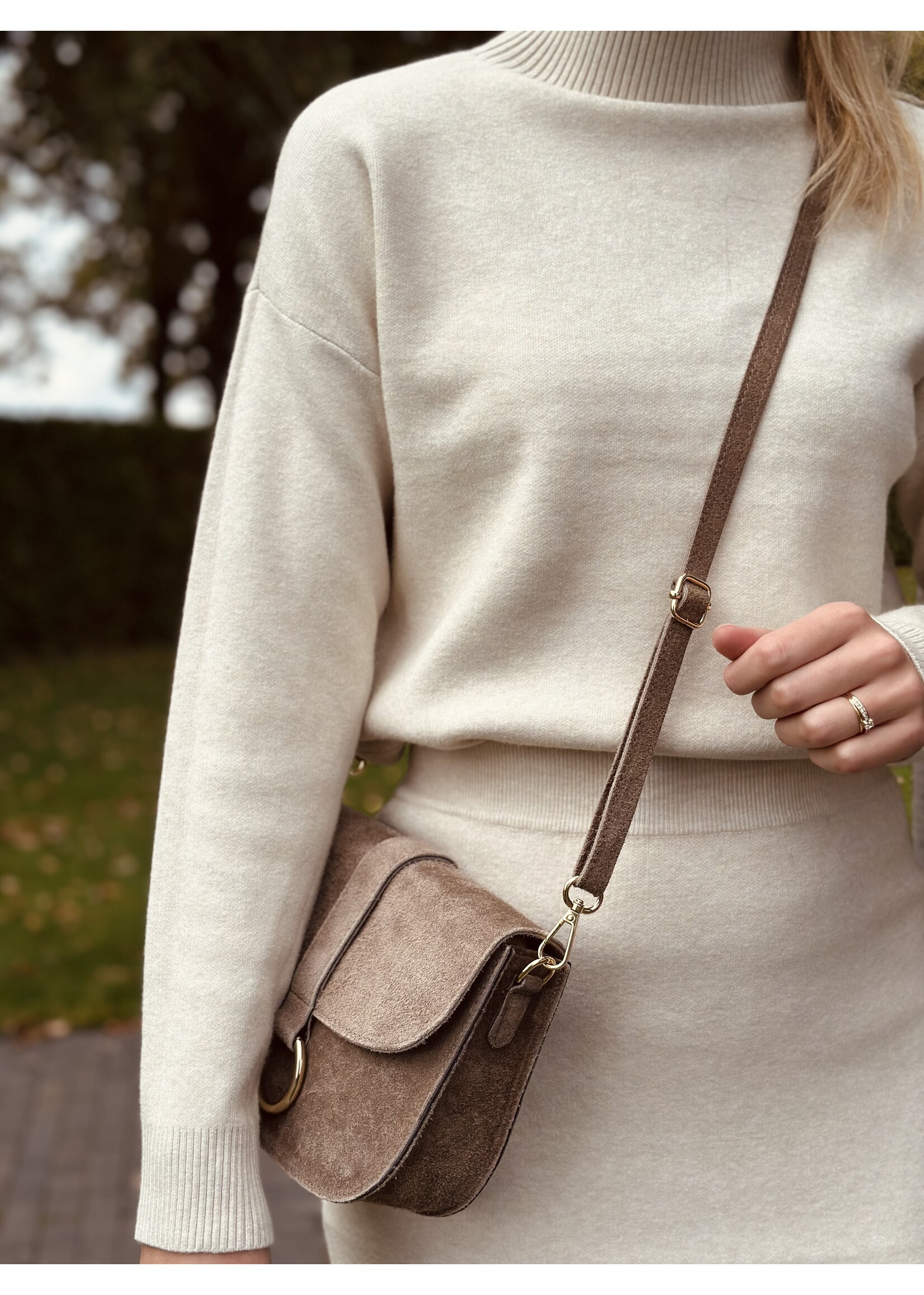 Alice set sweater + skirt beige One Size