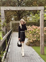 Sofia knitted dress black One Size