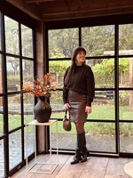 Juliëtte skirt leather look brown