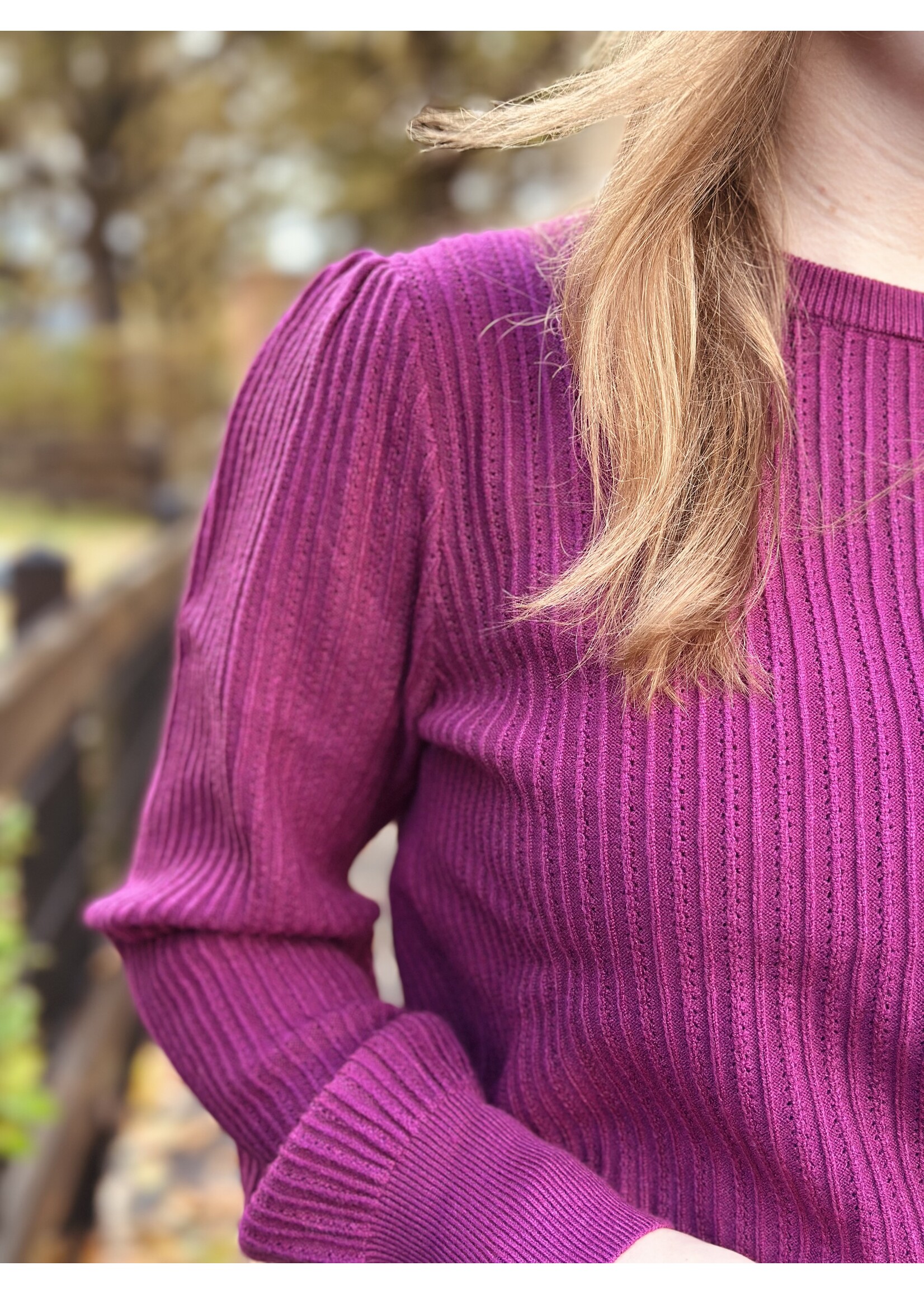 Smashed Lemon Smashed Lemon Marja knitted top purple