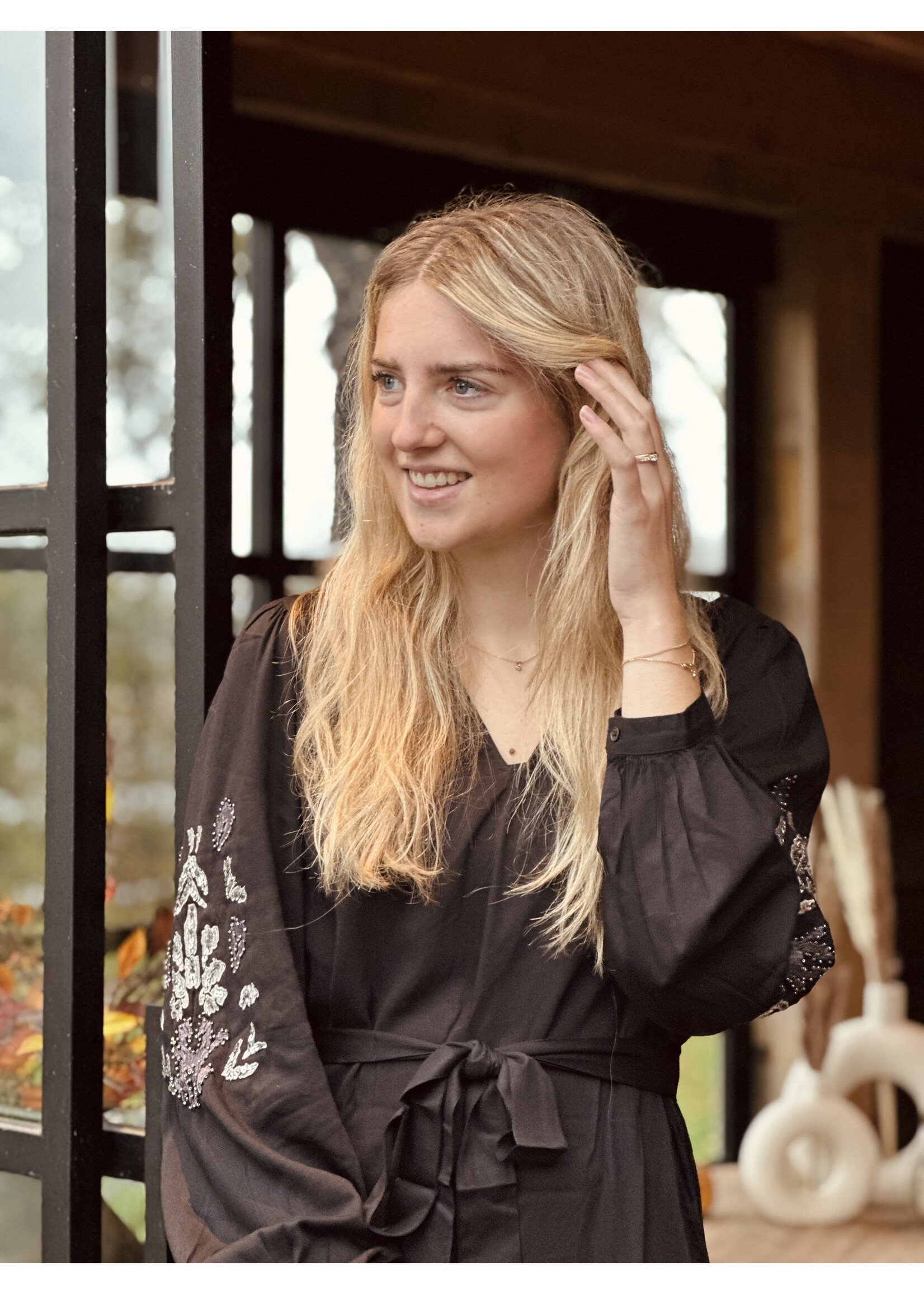 Smashed Lemon Smashed Lemon Marena dress black/silver