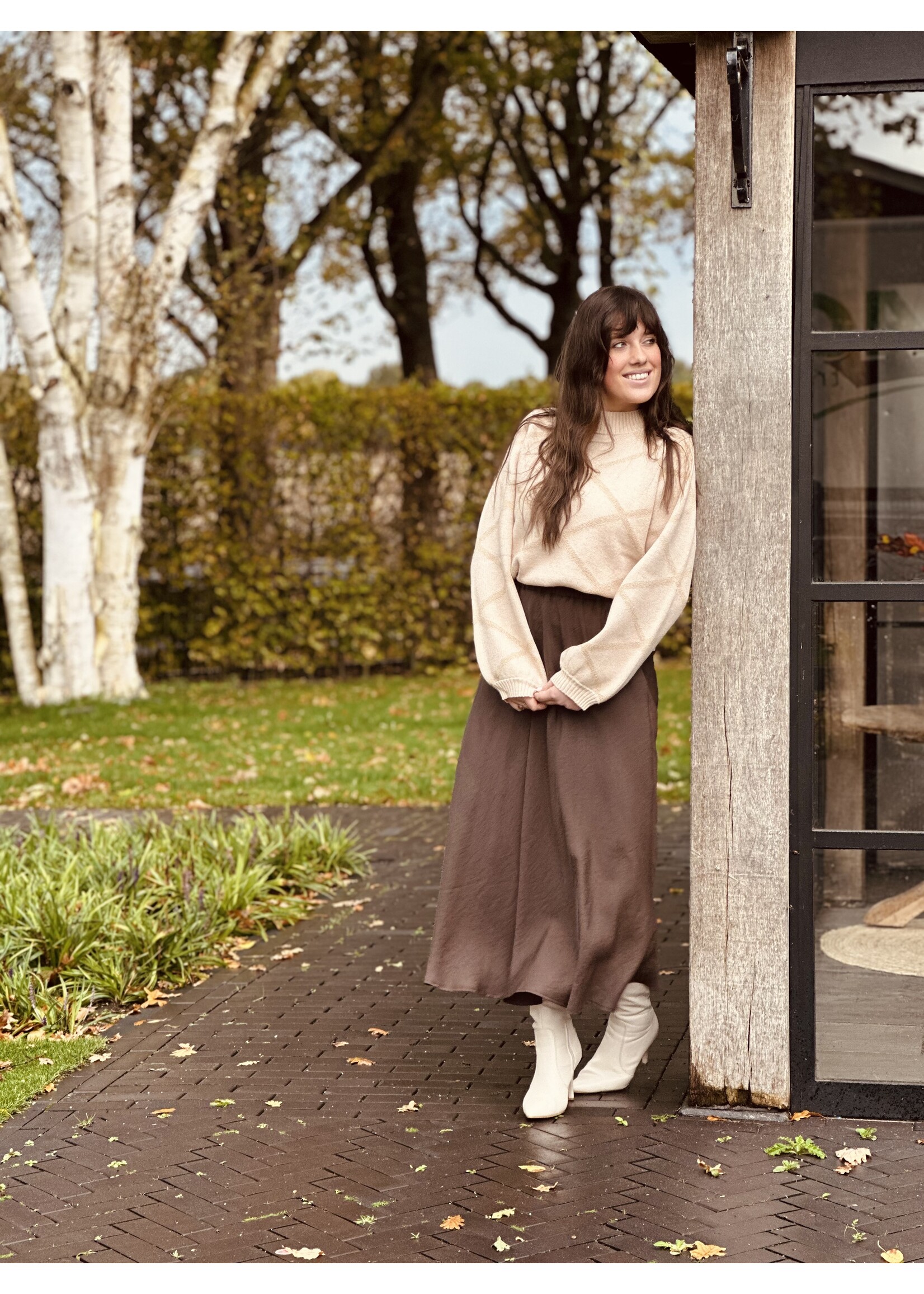 Smashed Lemon Smashed Lemon Laurien knitted top sand/gold