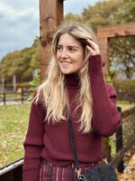 Lofty Manner Lofty Manner Katja sweater burgundy red