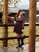 Lofty Manner Lofty Manner Freja dress black print