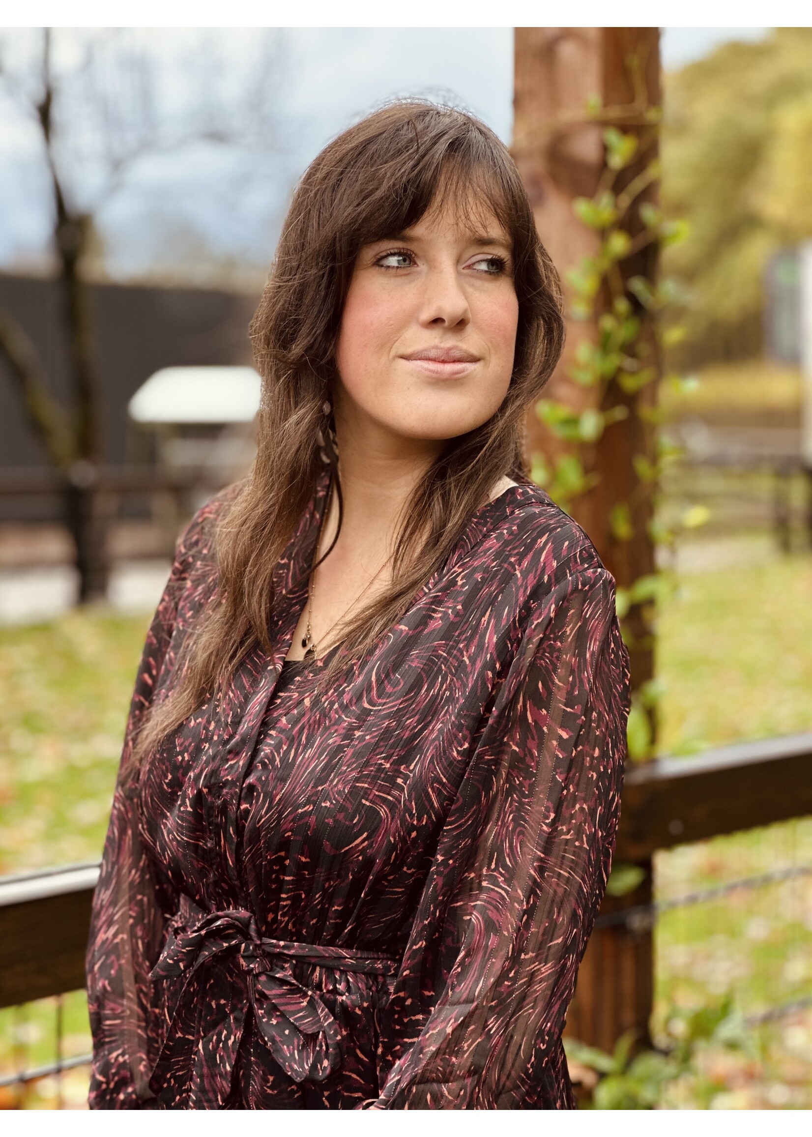 Lofty Manner Lofty Manner Freja dress black print