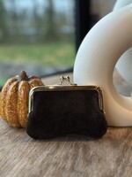 Ella portemonnee suède brown