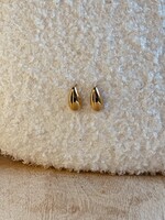 Oorbellen goudkleurig druppel 0395