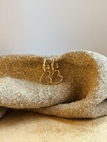 Oorbellen goudkleurig hart 0395