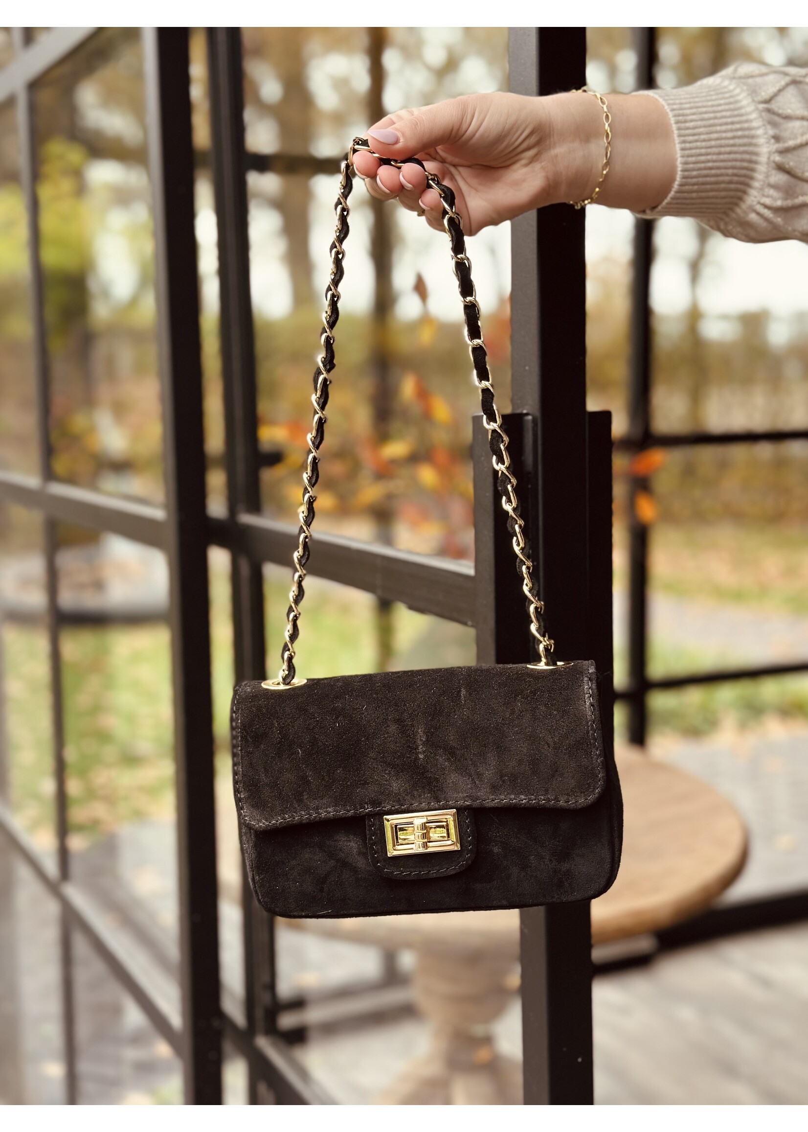 Fieke bag suède black