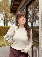 Stefanie sweater beige glitter