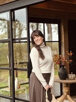 Malieke knitted turtle neck beige