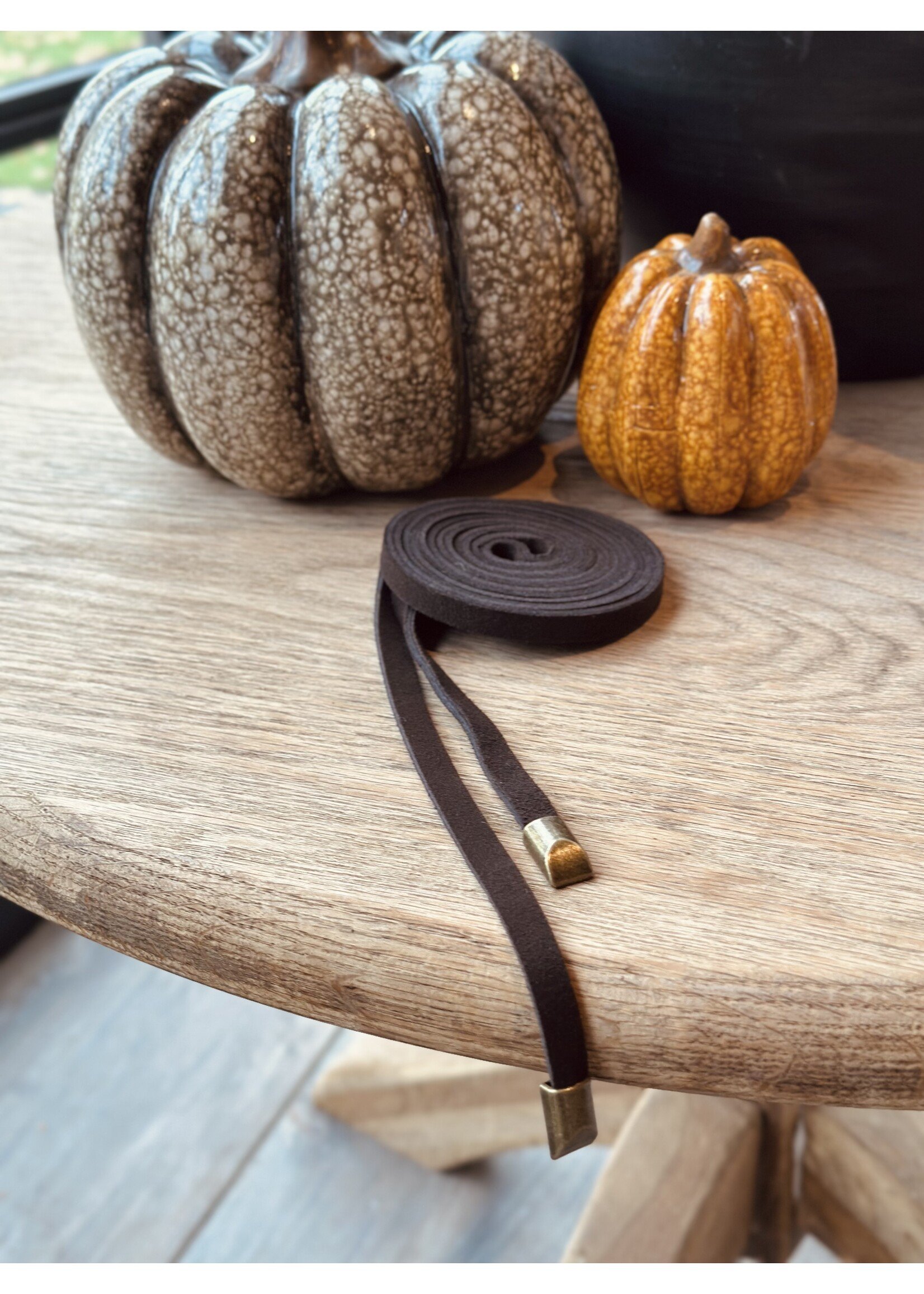 Valerie wrap belt brown suede One Size