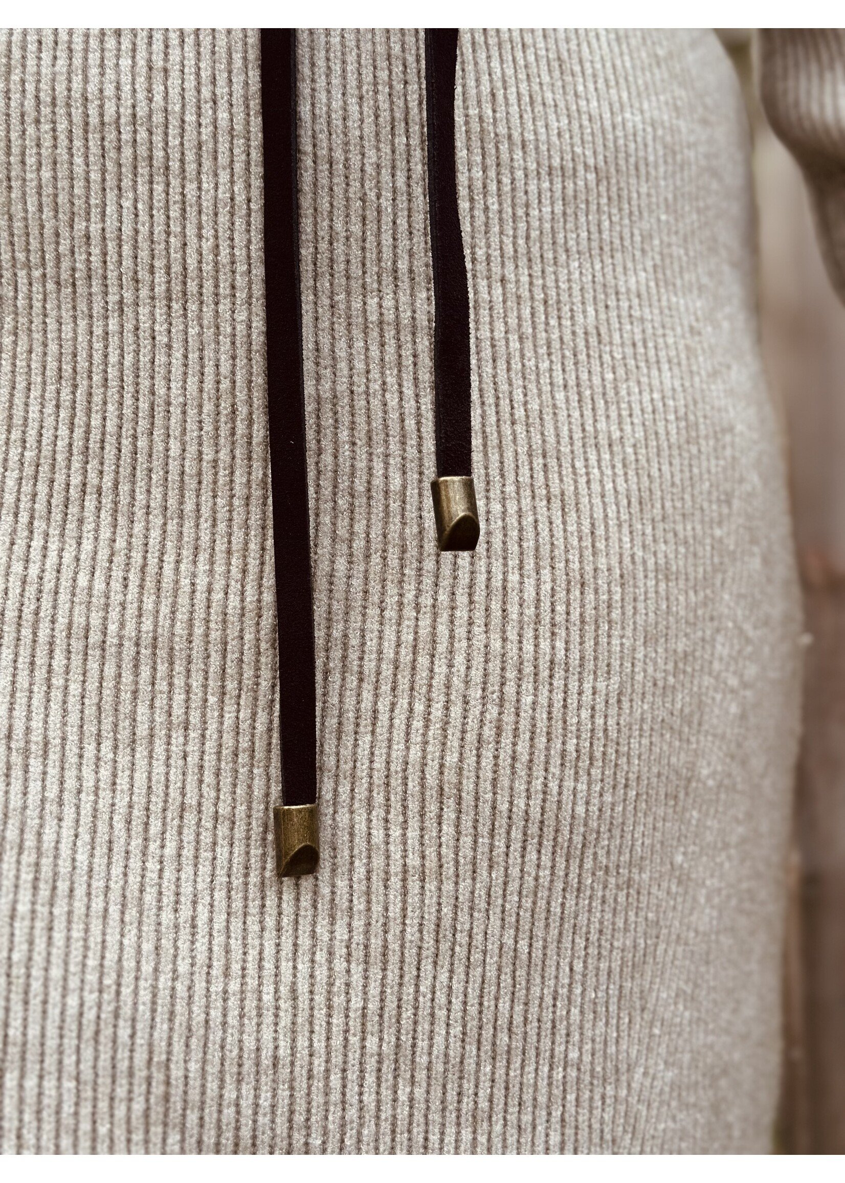 Valerie wrap belt brown suede One Size