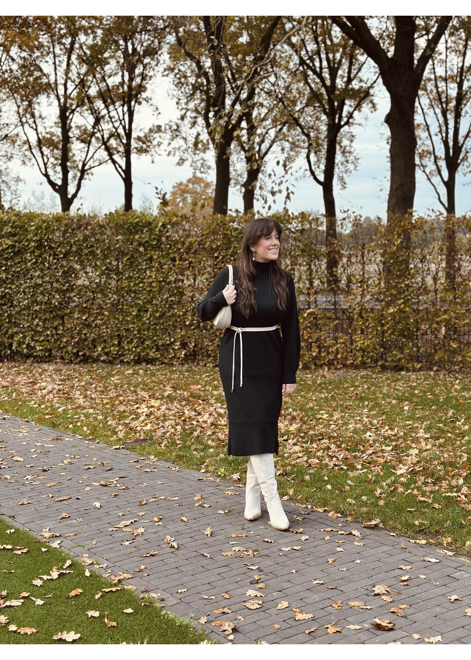 Mylena knitted dress black  One Size