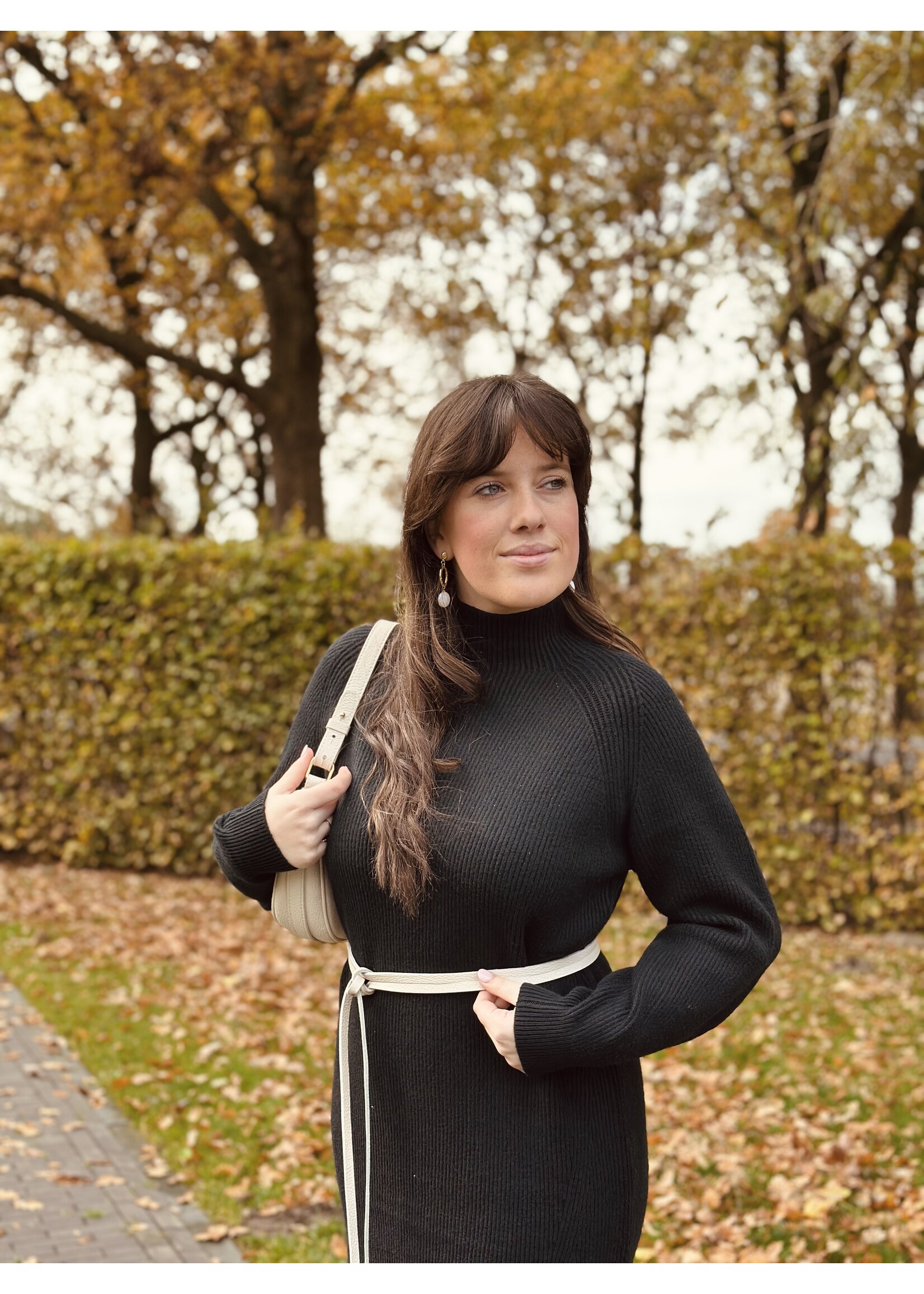 Mylena knitted dress black  One Size