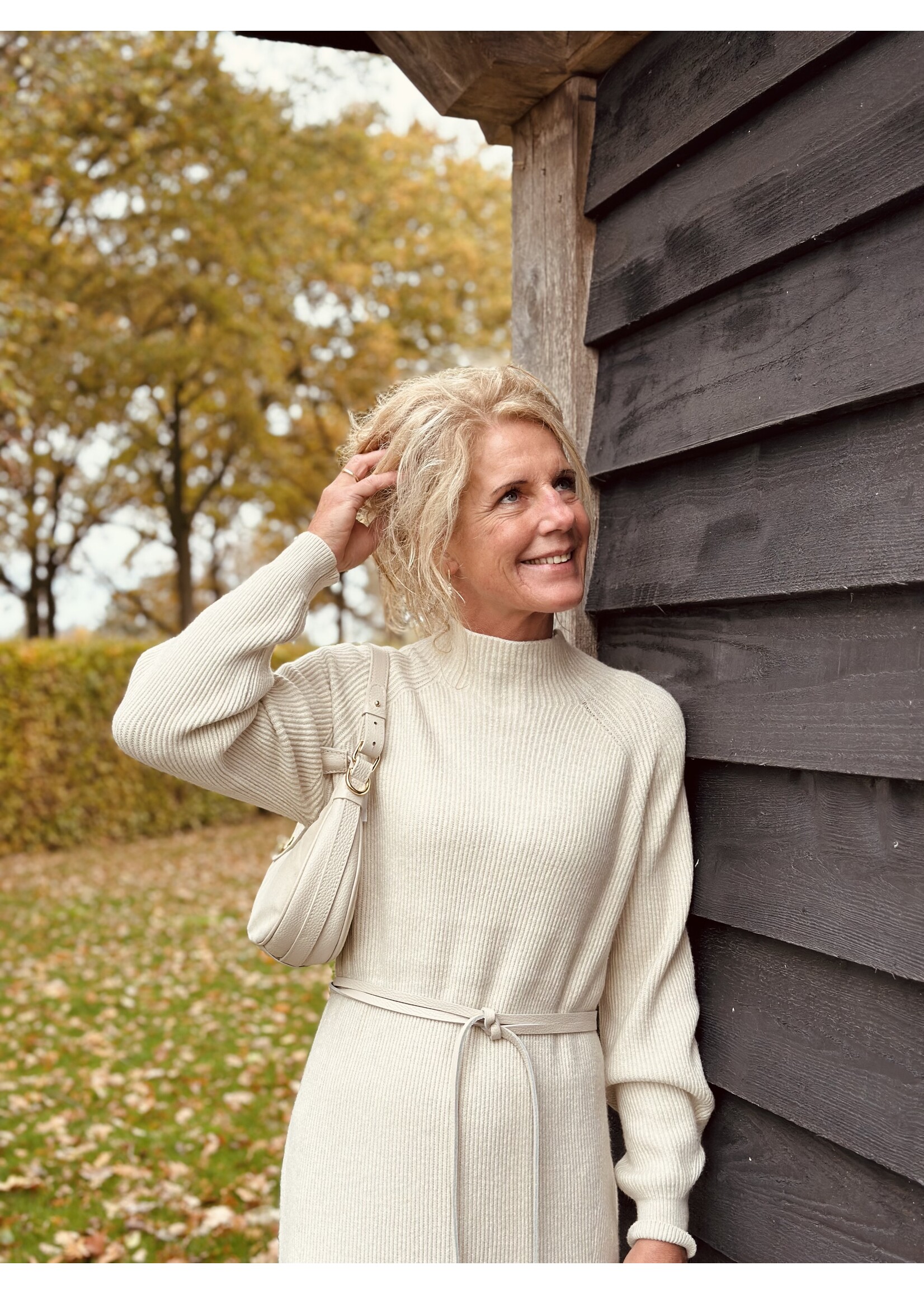 Mylena knitted dress beige One Size