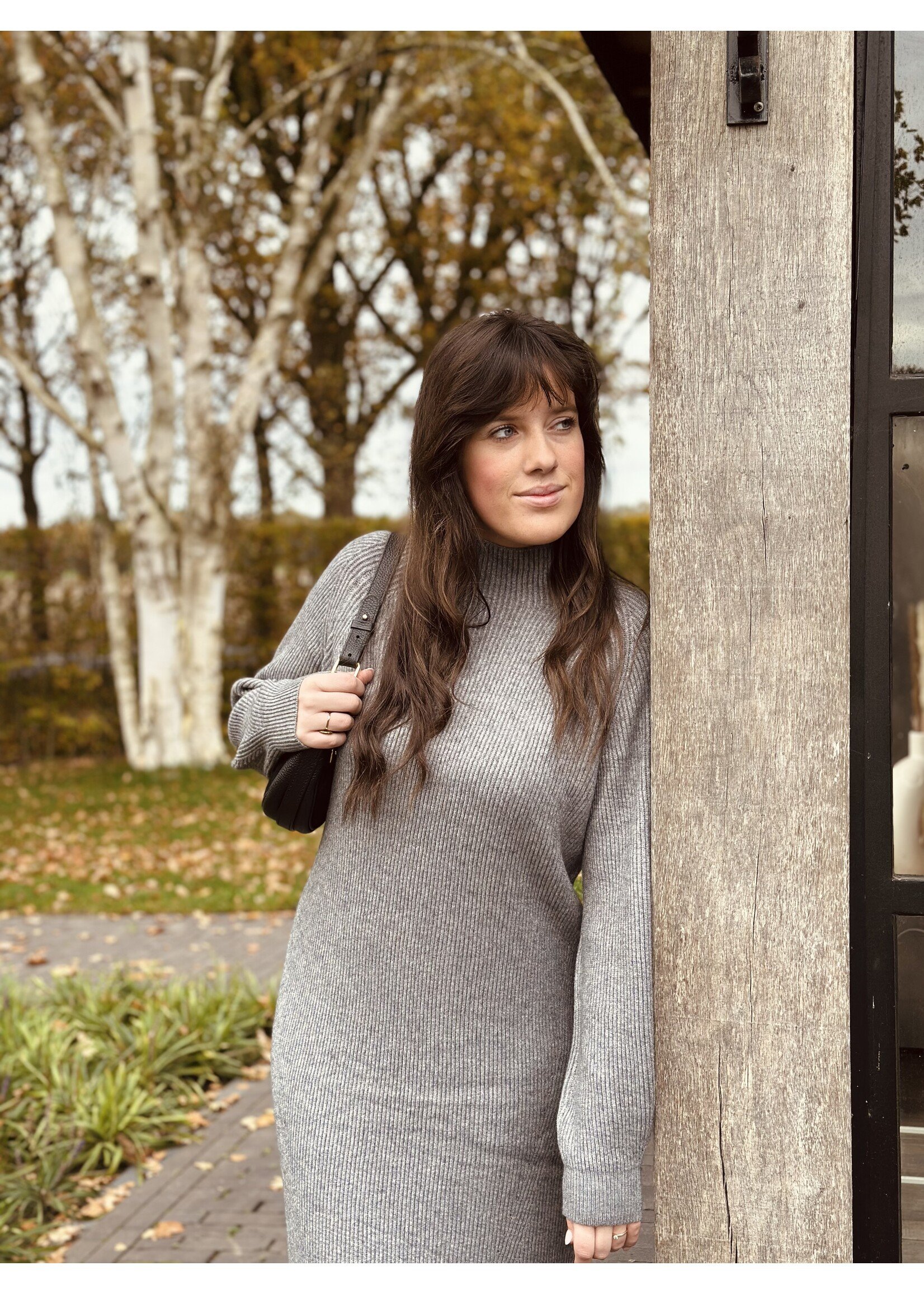 Mylena knitted dress grey  One Size