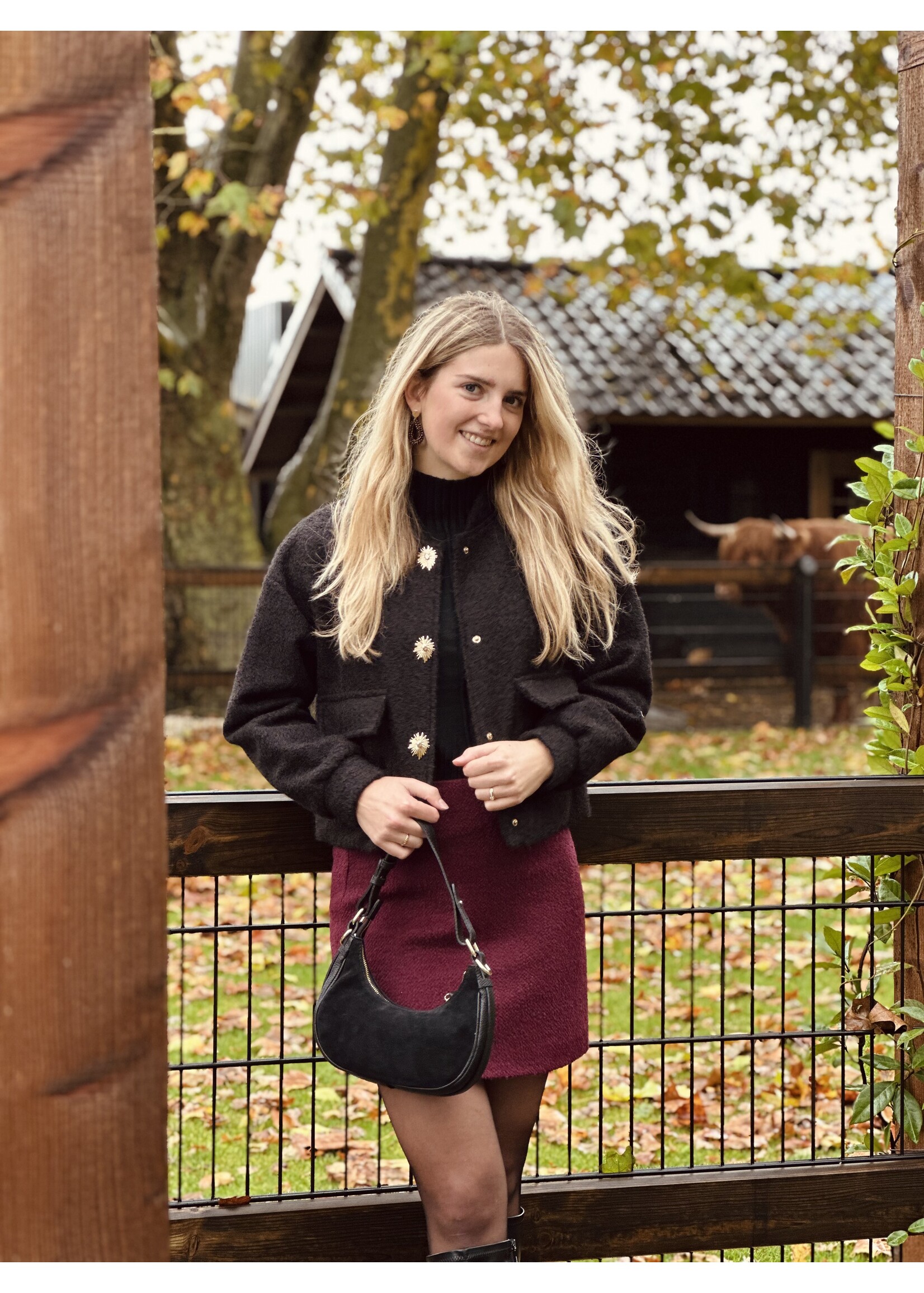 Joline bomber jacket black One Size