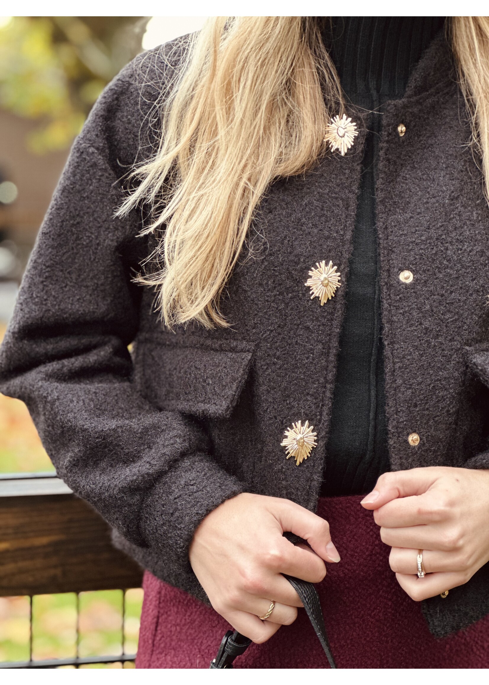 Joline bomber jacket black One Size