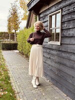 Gerlin long plissé skirt beige One Size