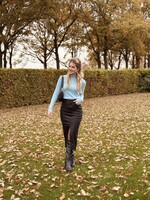 Lotta skirt leather look black