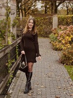 Veraline dress dark brown