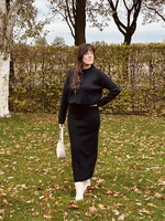 Kylene set sweater + skirt black