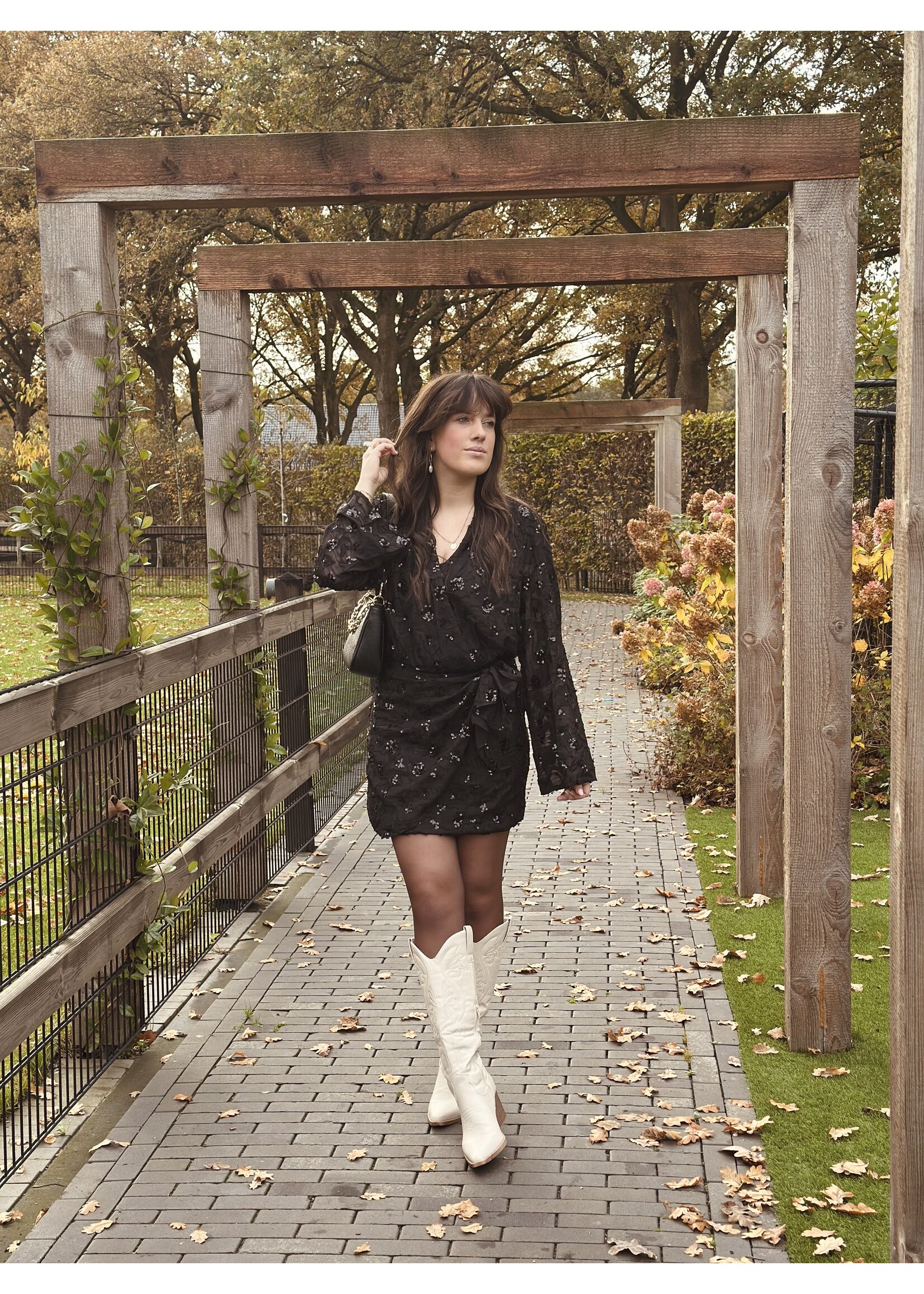 Esmee dress glitter dress black