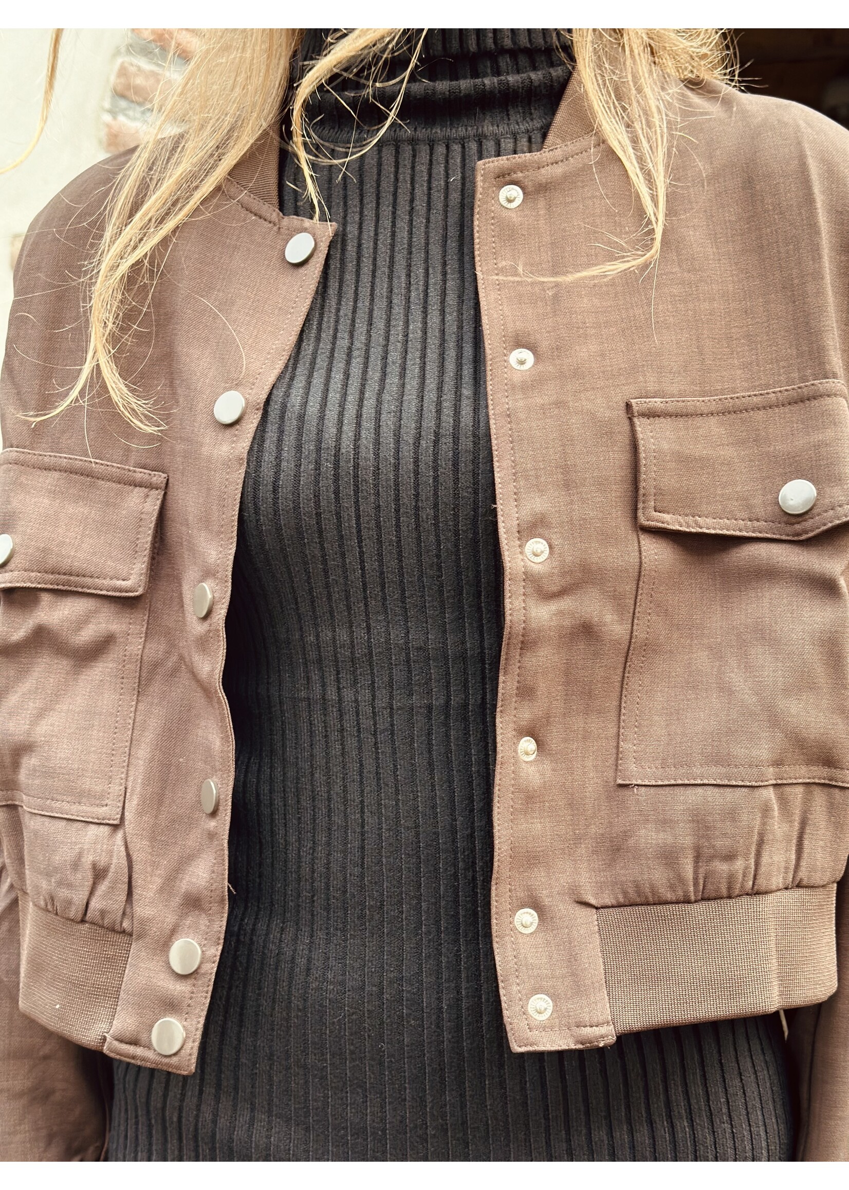 Sisters Point Sisters Point Anna bomber jacket brown