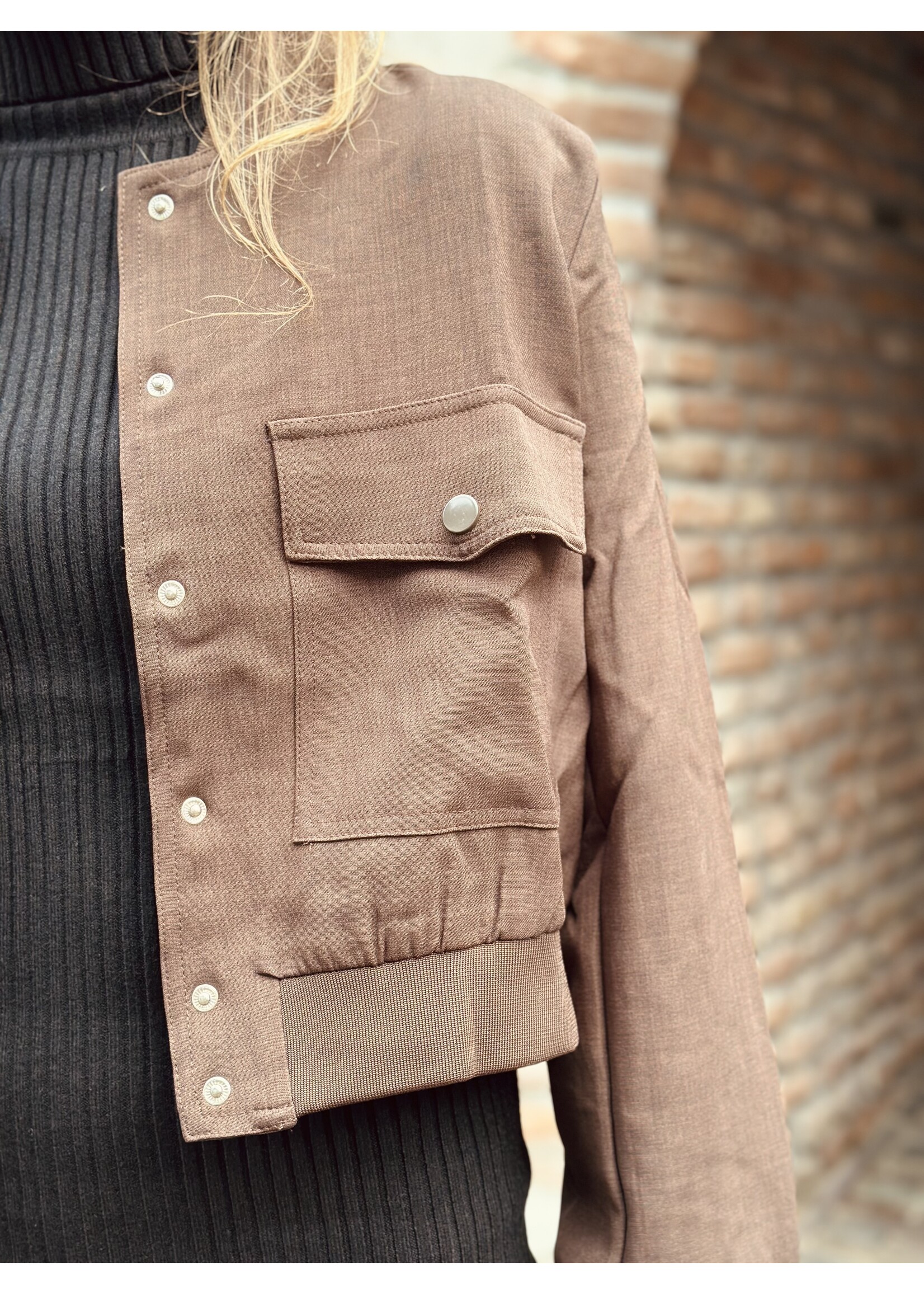 Sisters Point Sisters Point Anna bomber jacket brown