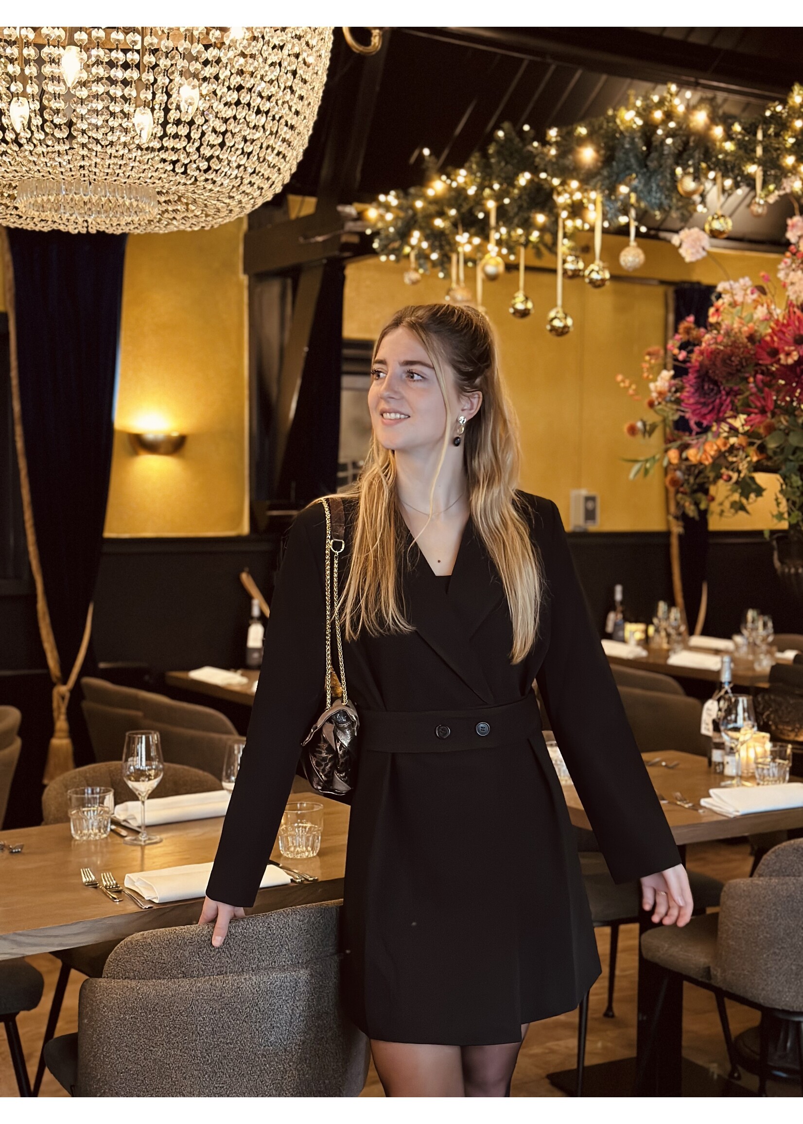 Lofty Manner Florence blazer dress black