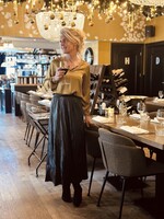 Julane leather look skirt black