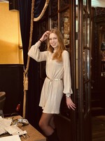 Amanda dress gold glitter One Size