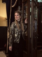 Puck bomber jacket black/gold One Size