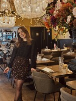 Marella glitter top black