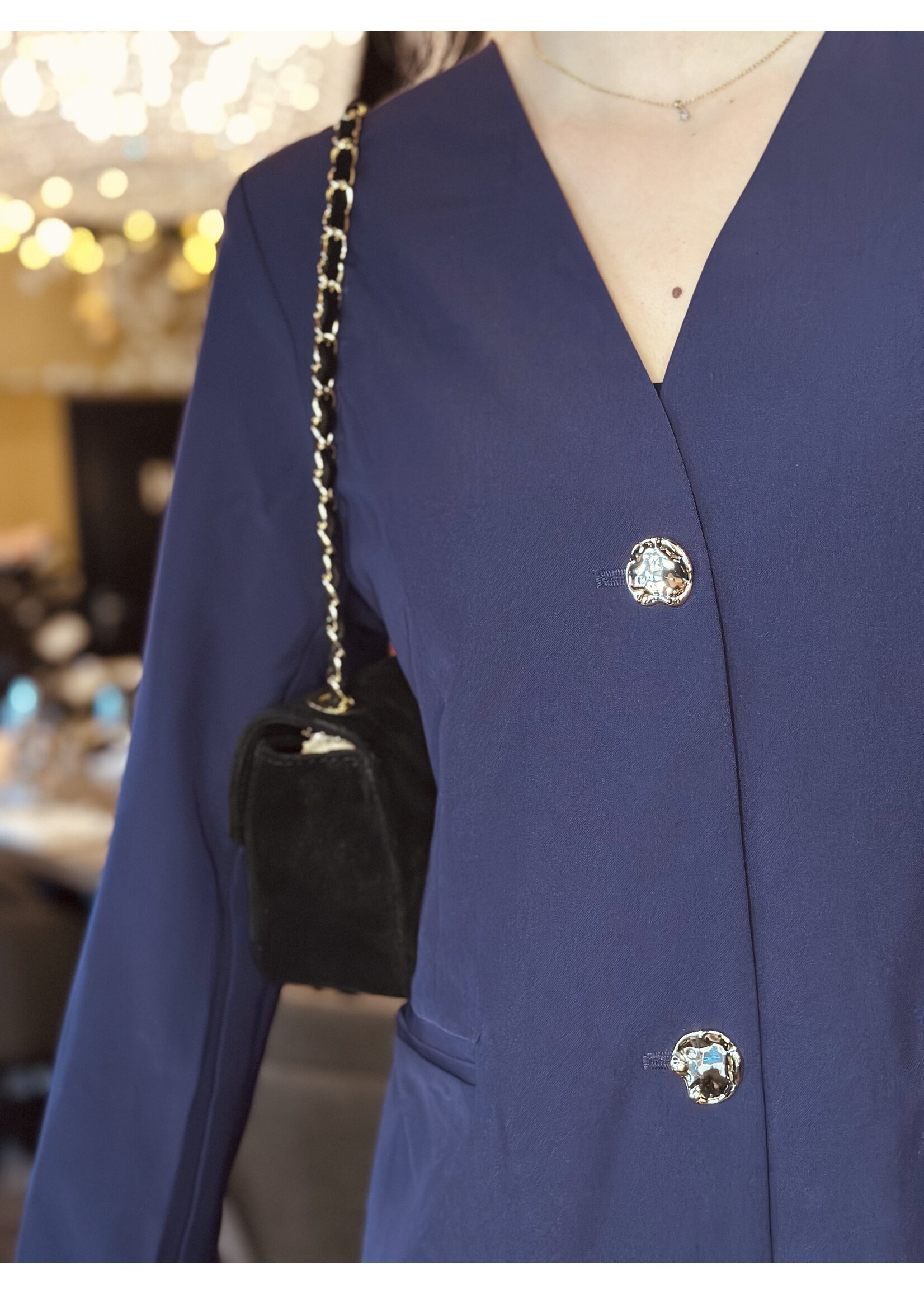 Manona blazer dress purple