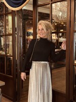 Inge velvet skirt silver