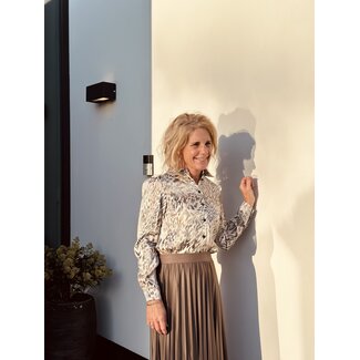 Elvira Elvira Vita blouse offwhite/green print