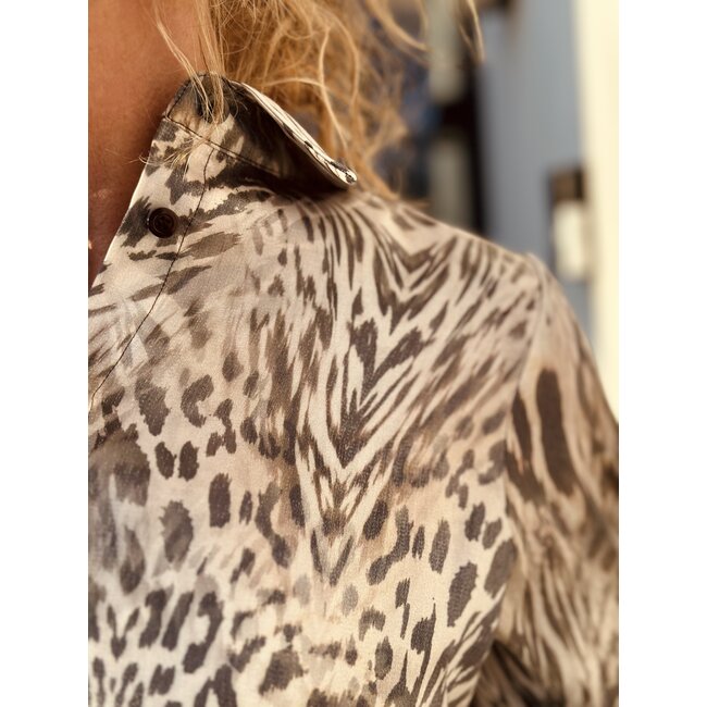 Elvira Elvira Vita blouse offwhite/green print